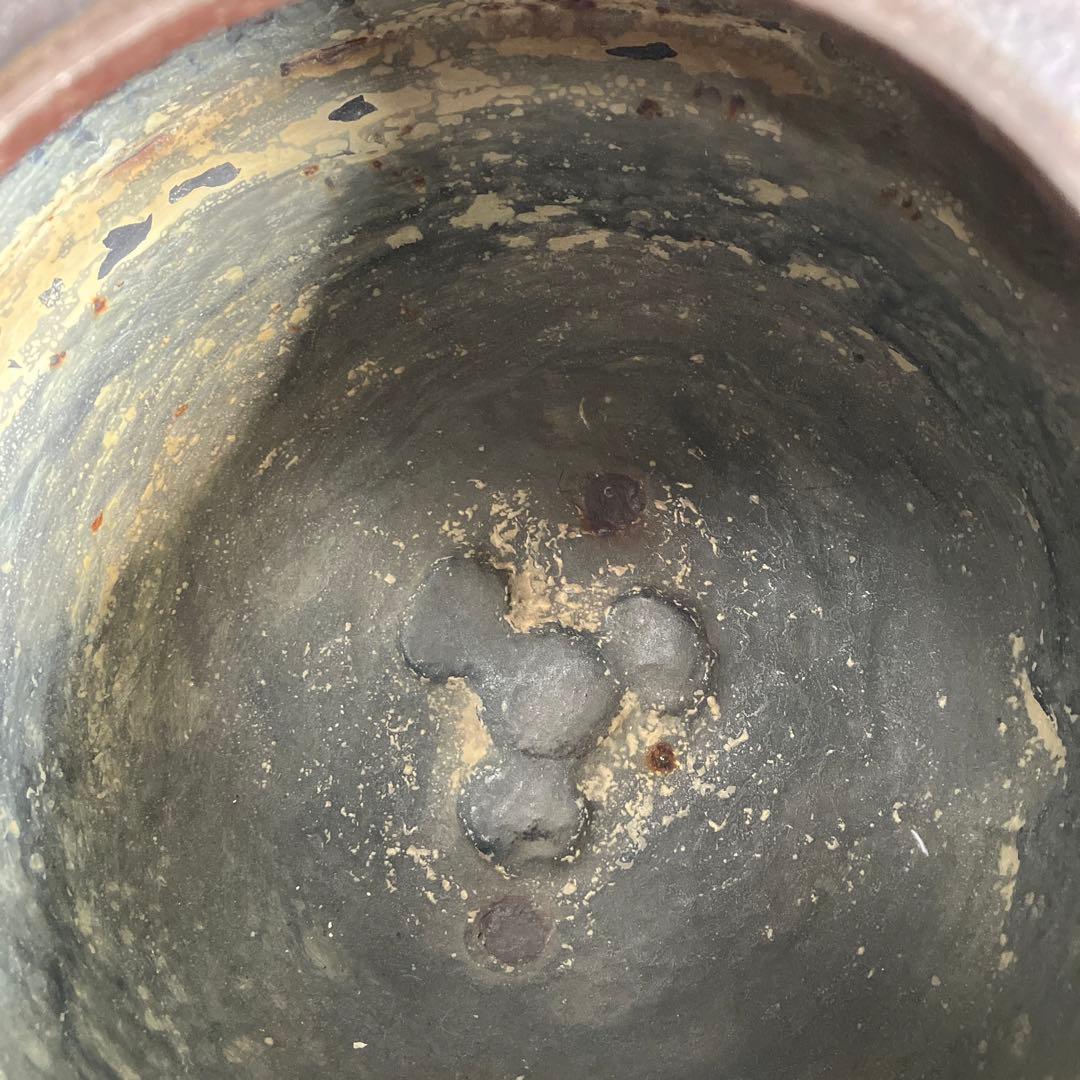 茶道　鬼面風炉　風炉釜