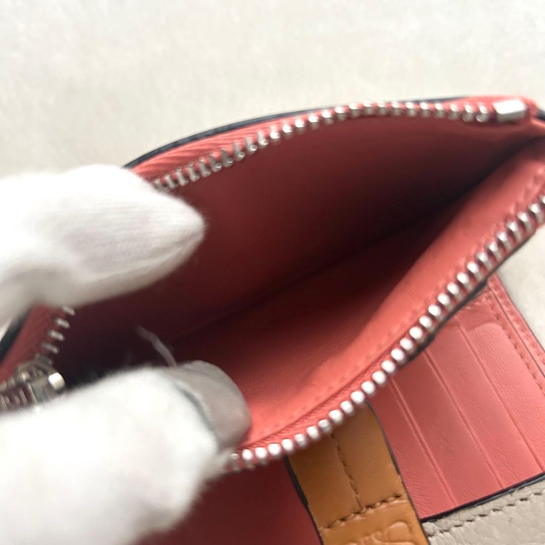 LOEWE ロエベ 三つ折り財布 コンパクトウォレット アナグラム レザー