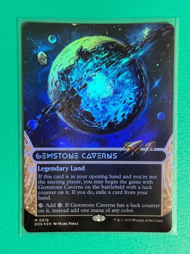 MTG　英語版　宝石の洞窟　ボーダーレス　Foil　プレブ版