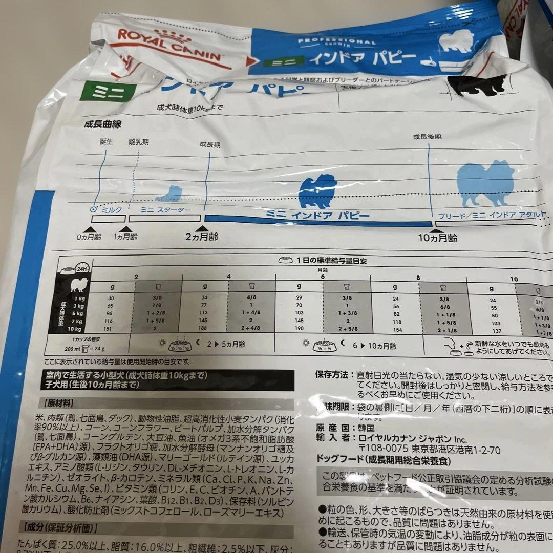 ロイヤルミニ インドア パピー 10kg ドライフード