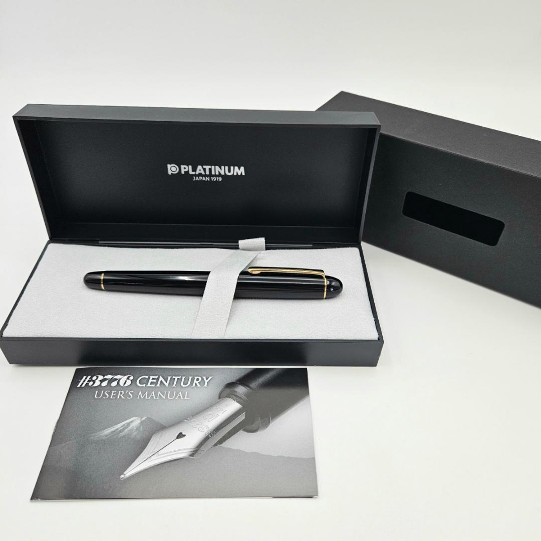 PLATINUM 万年筆 #3776 センチュリー 14K 585 M ブラック