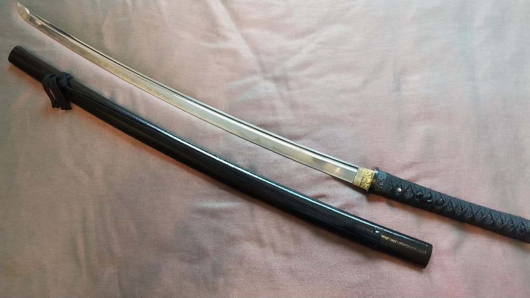 【樋入り互の目丁子乱れ】模造刀 舞踊 模擬刀 拵え 喰出し鍔 刀剣 日本刀 刀