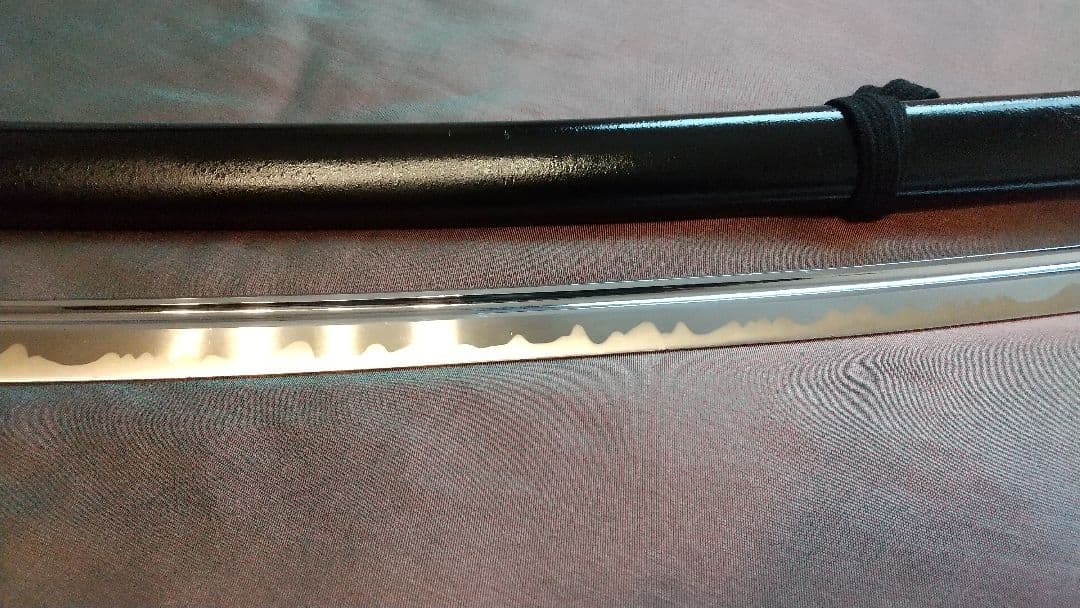 【樋入り互の目丁子乱れ】模造刀 舞踊 模擬刀 拵え 喰出し鍔 刀剣 日本刀 刀