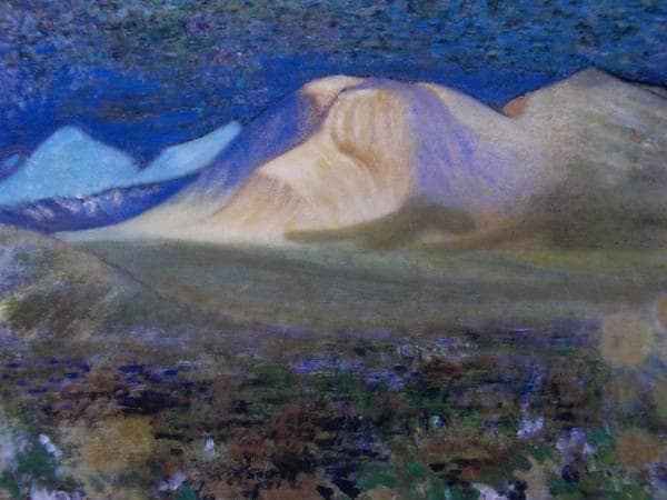 南城一夫、「赤城山 月光」、希少な画集より、新品高級額・額装付