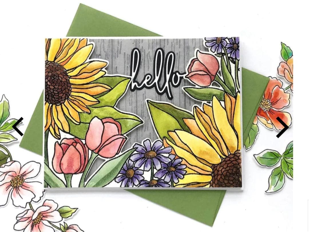 アルテニューSeasonal Bloom スタンプ・ダイ・フォルダー・ステンシル