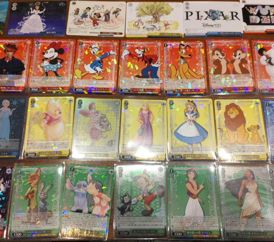 ディズニー100、カード・ヴァイスシュヴァルツ、約８００枚まとめ売り　美品