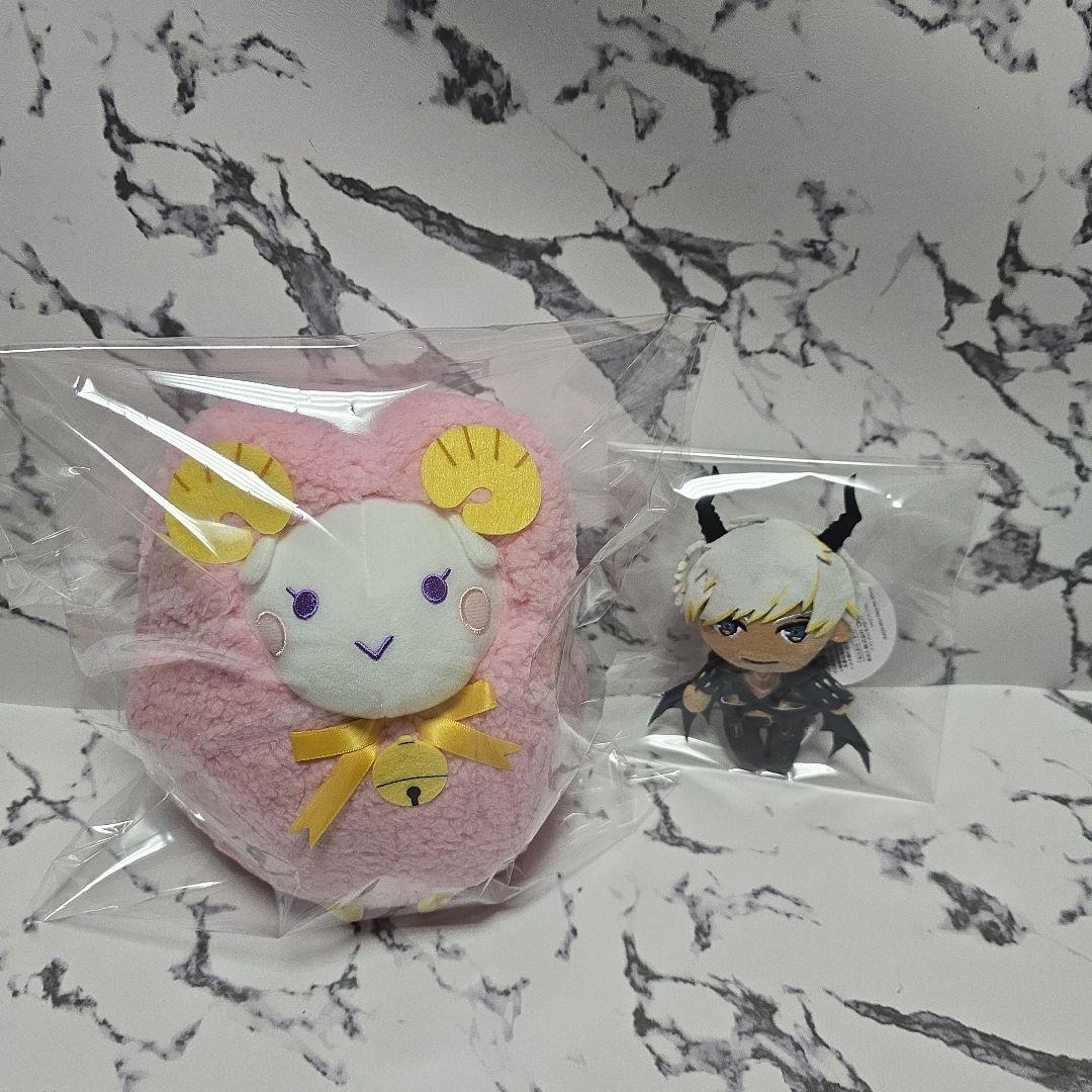 ObeyMe　マモンマスコット＆ひつじ(マモンカラー)ぬいぐるみセット