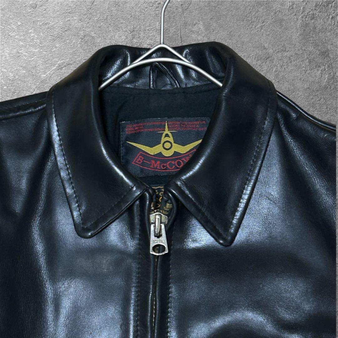 B-McCOY'S Steerhide シングルライダースジャケット 本革 牛革