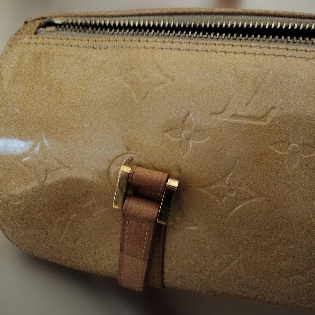 Louis Vuitton ヴェルニ、ボストンバッグ ベージュ