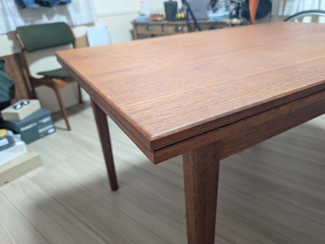 エクステンションダイニングテーブル チーク デンマーク 北欧