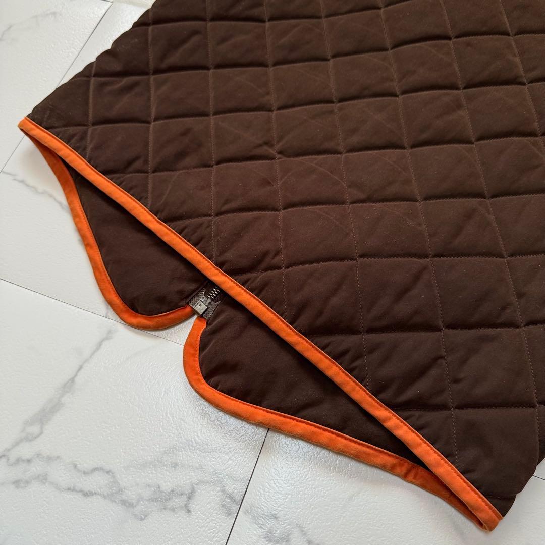 専用　HERMES ヴィンテージ キルティング ベスト ブラウン×オレンジ