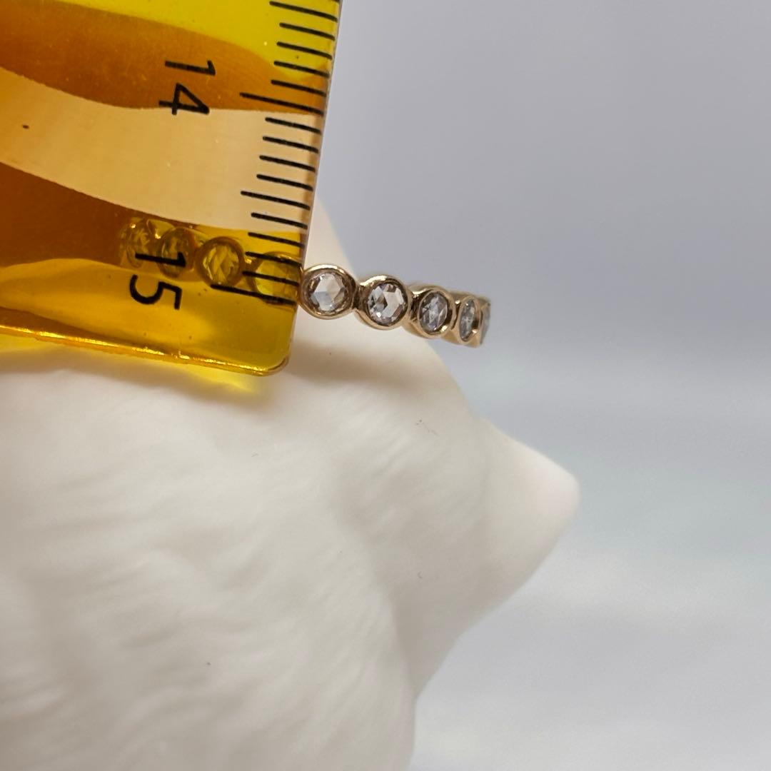 K18 ローズカット フルエタニティリング