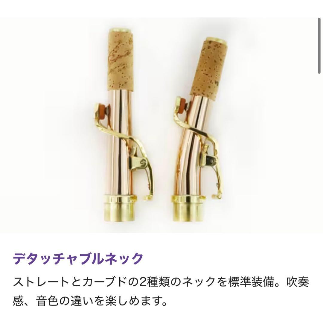 ソプラノサックス PLAYTECH (PTSS-300) ローズブラス