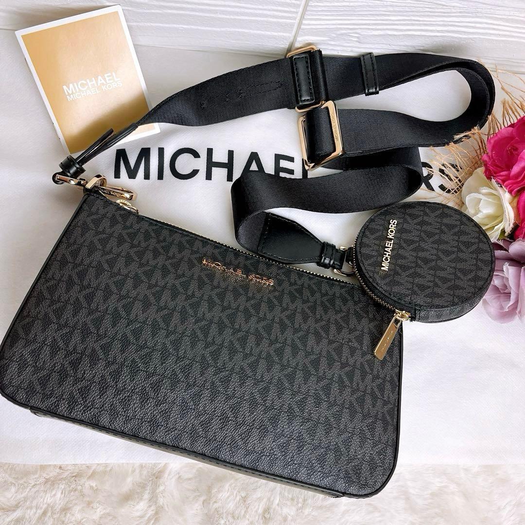未使用☆MICHAEL KORSマイケルコース2wayショルダーバッグ 小銭入れ