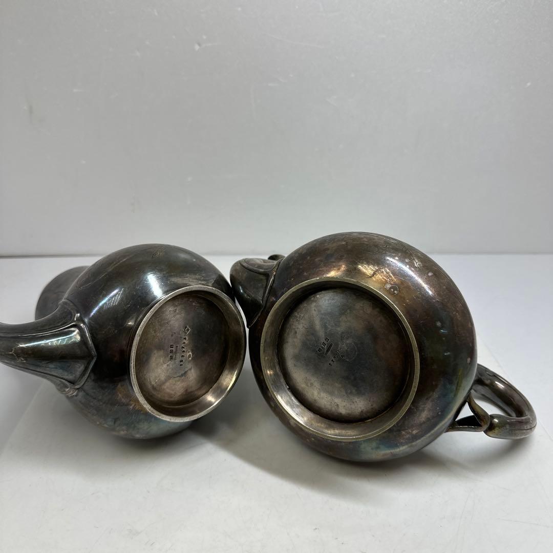 クリストフル　彫金天秤ホールマーク　ポット2点　1558g 東さ7-0414⑤