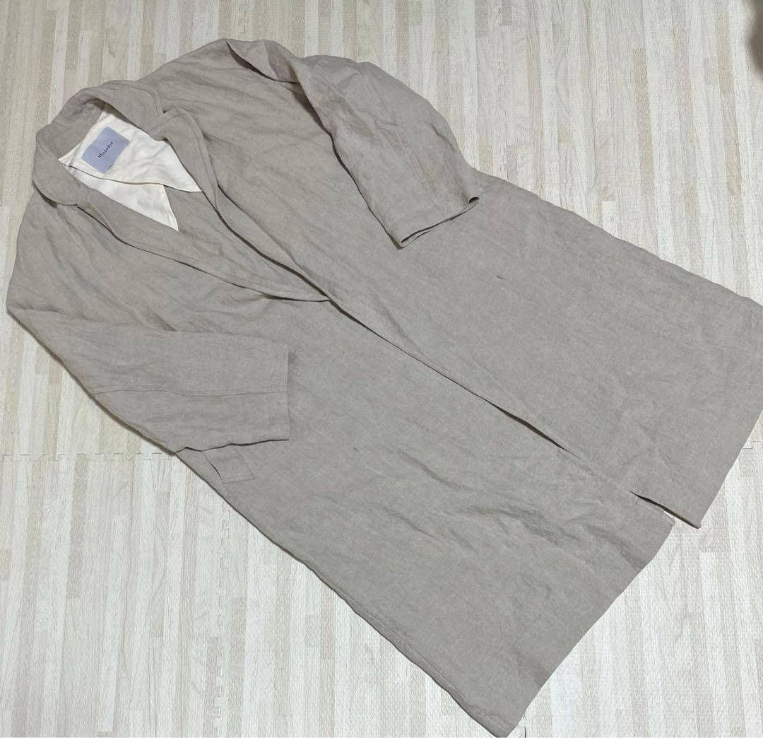 ジャケット・アウター HELIOPOLE NEW DUNGAREES LINEN OVER COAT