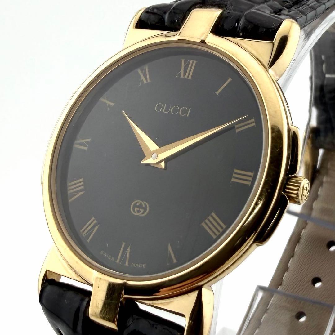 【新品電池/稼働/希少】グッチ 3400M 腕時計 ローマン スーキー メンズ