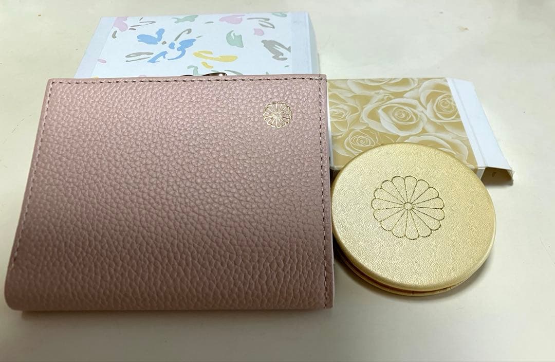 【皇居限定 がま口財布・コンパクトミラー 】セット東御苑 本丸 売店
