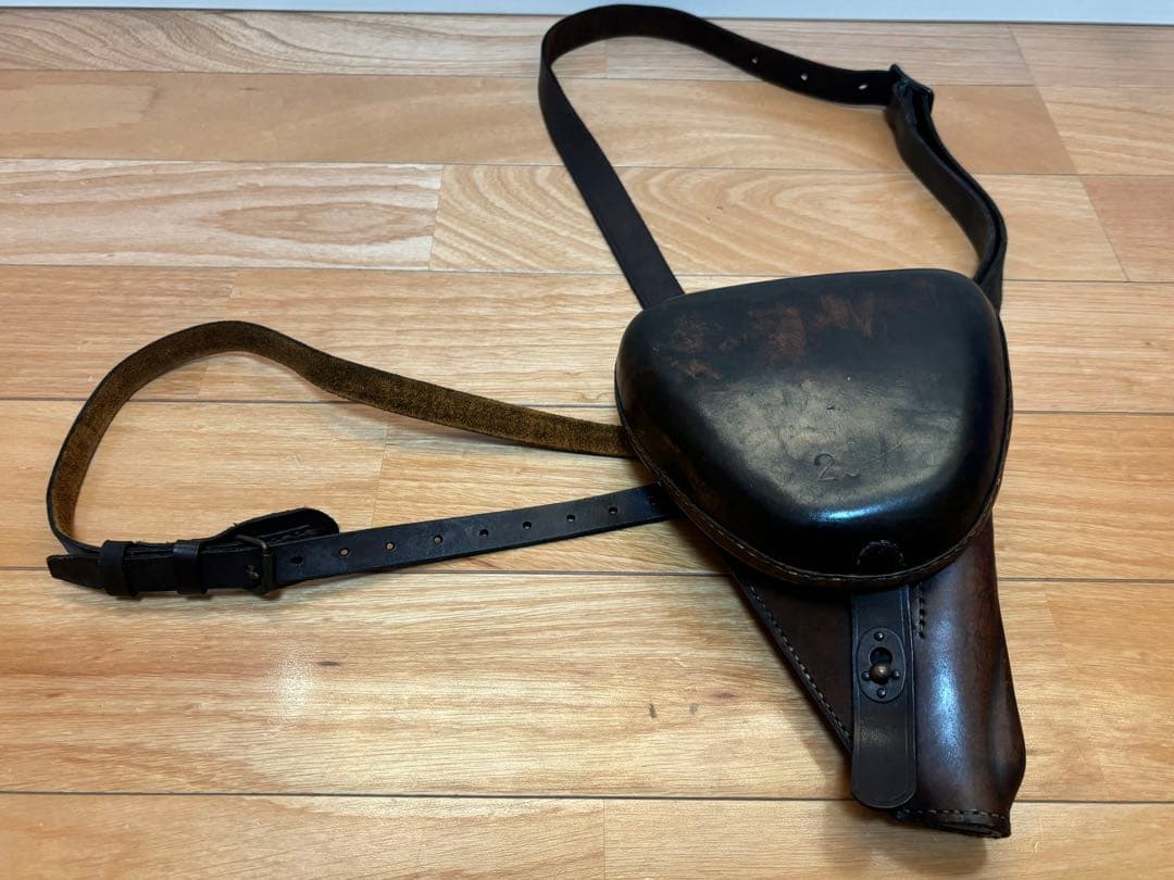 南部十四年式 拳銃嚢 斜革付