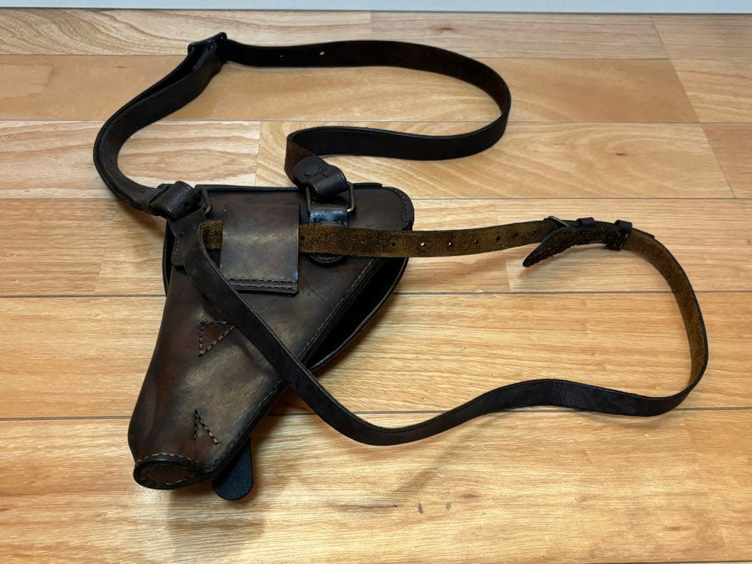 南部十四年式 拳銃嚢 斜革付