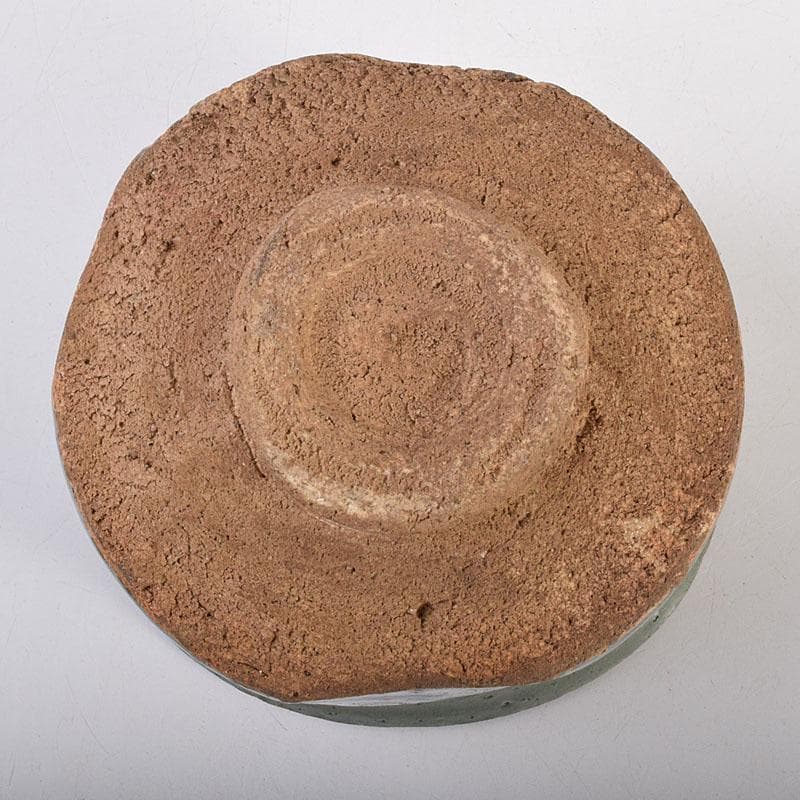 茶道具　織部焼　青織部茶碗　時代箱　V　R7870