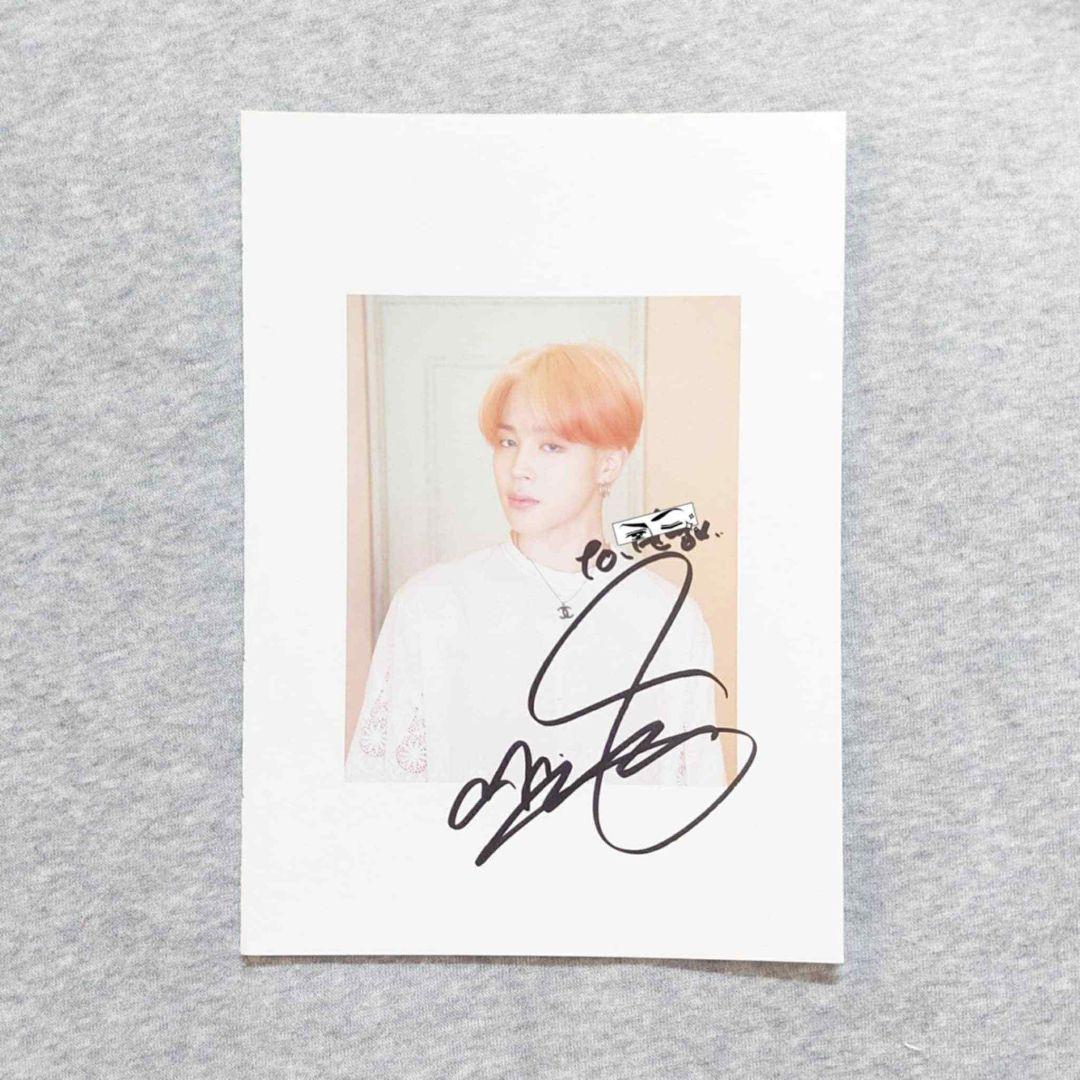 BTS persona 韓国サイン会 直筆サイン JIMIN ジミン