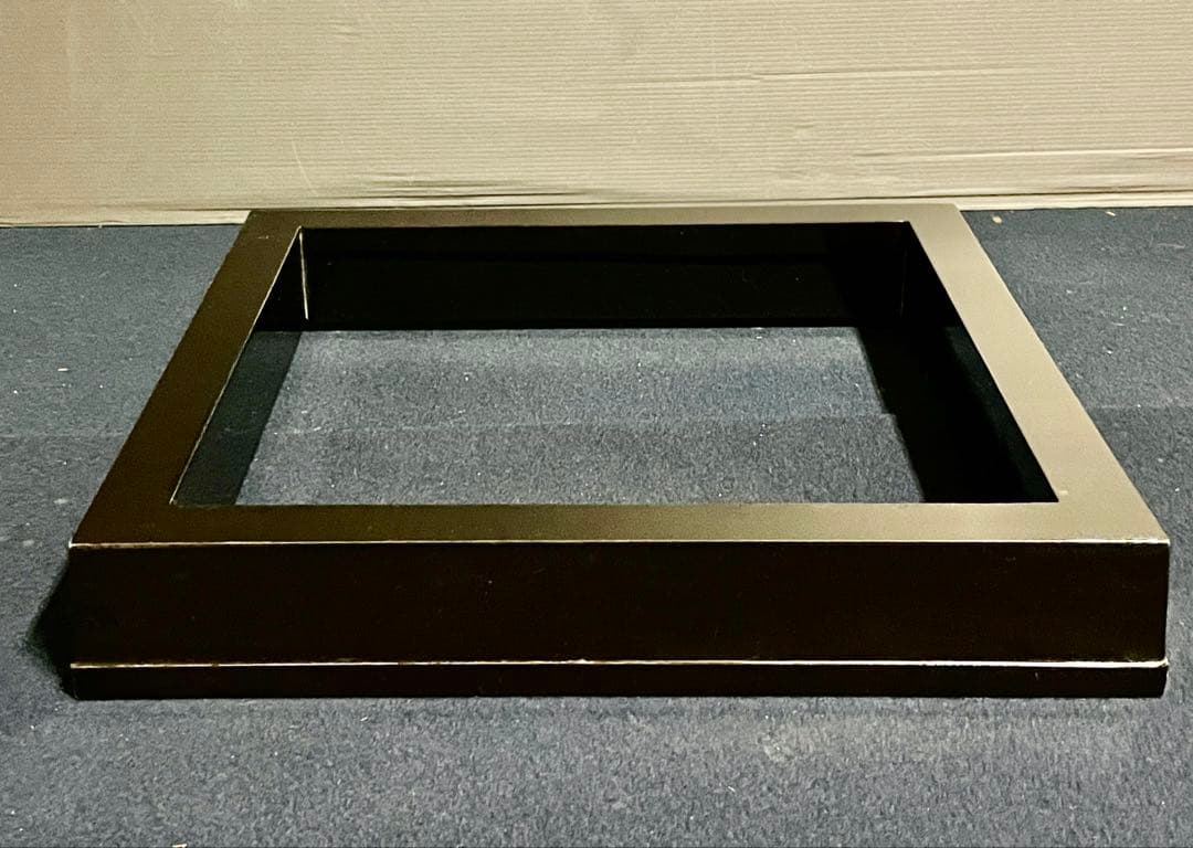 【未使用 美品】「祖」 輪島塗 真塗 炉縁 共箱 茶道具 （1029い1）