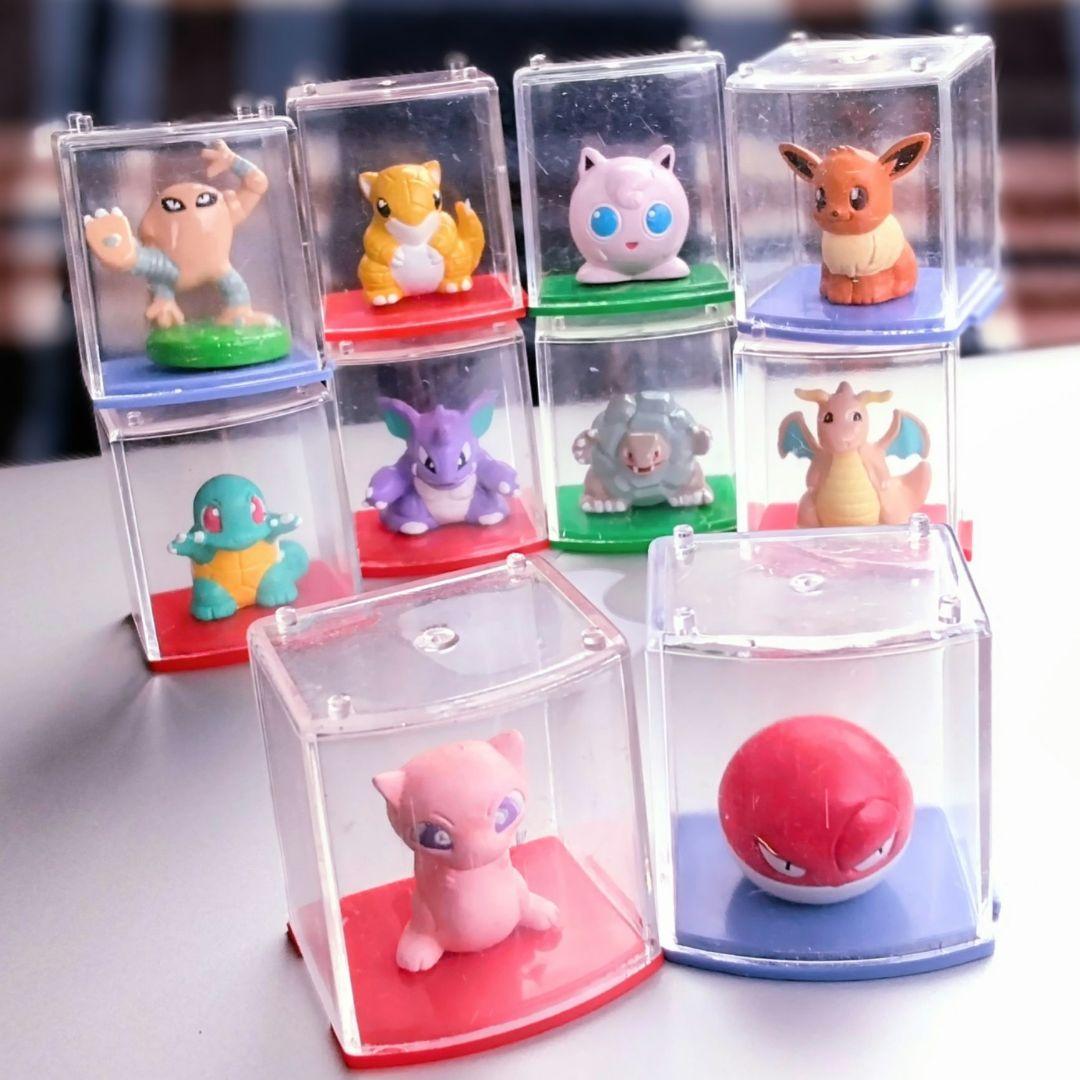 ポケモン　ミニフィギュア　ケース入りコレクション　当時物　ビリリダマ　ミュウ