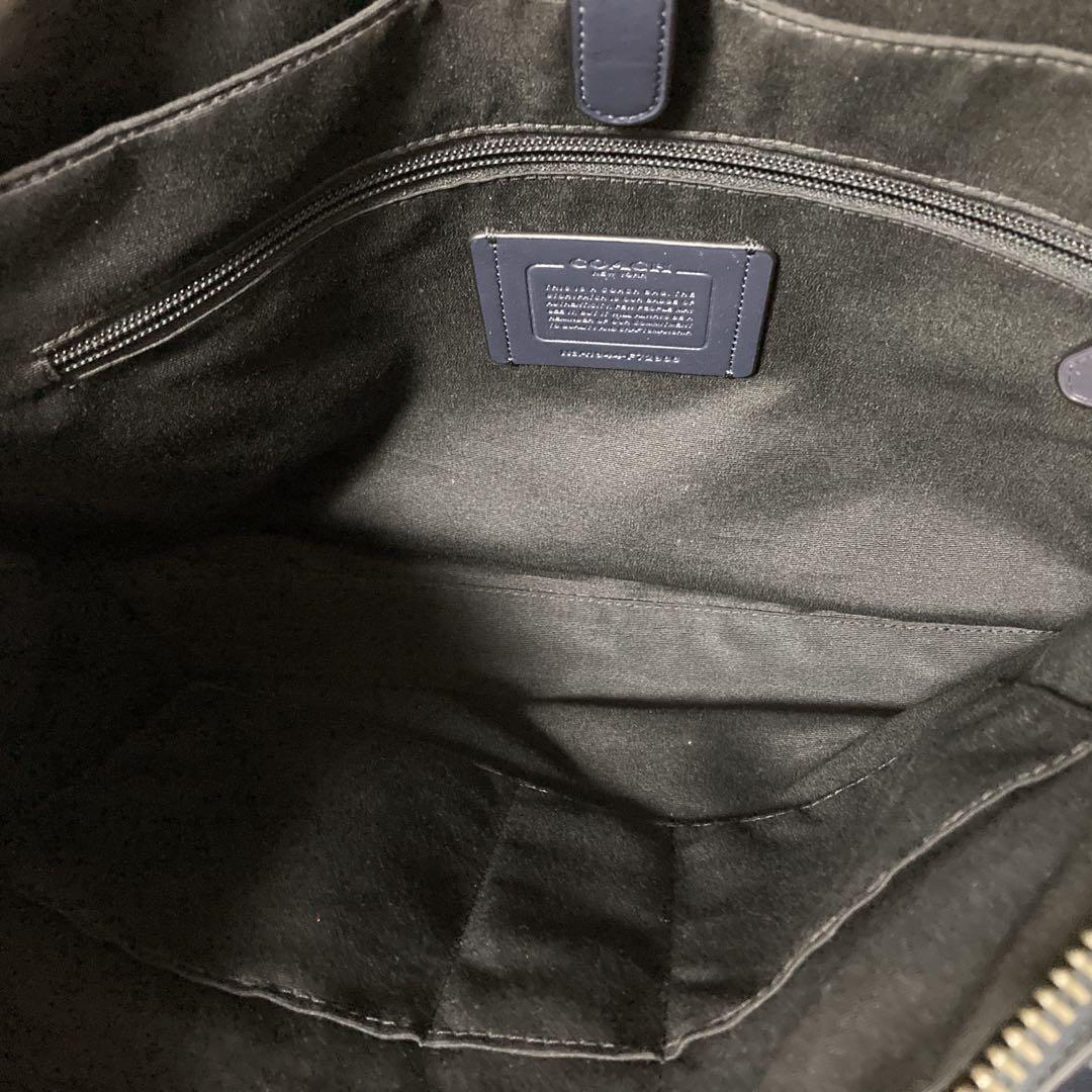 上美品 COACH コーチ レザー メンズ ビジネスバッグ ブリーフケース