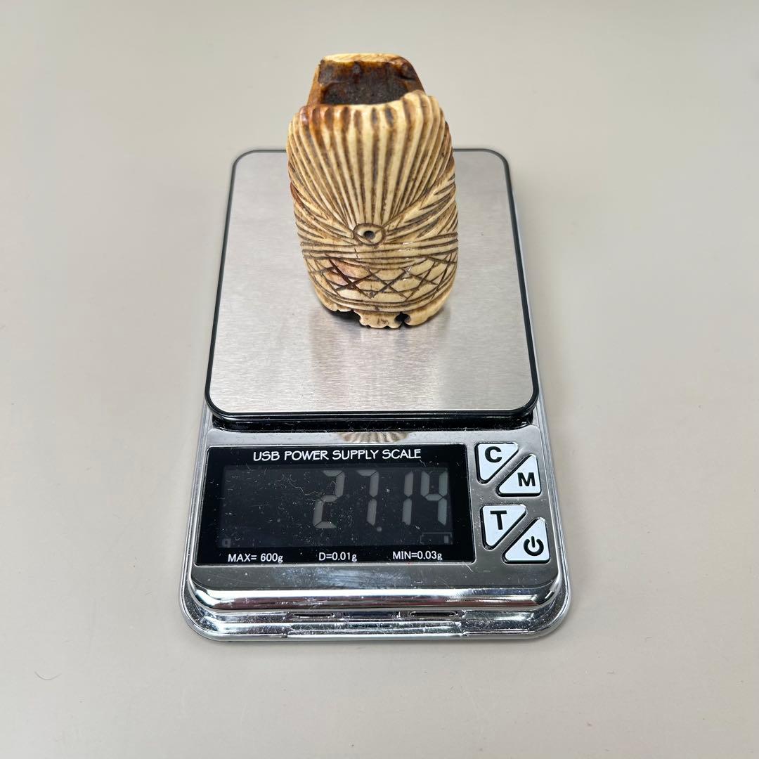 立体的なデザイン彫刻極上根付天然素材アンティーク骨董飾り物古美術置物細密細工