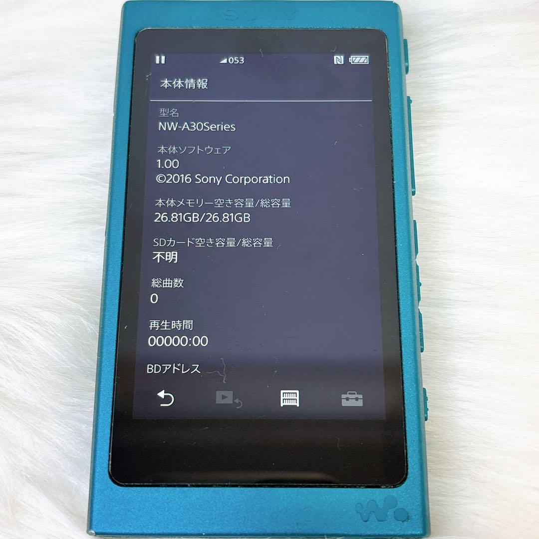 美品✨ソニー　ウォークマン　ミュージックプレーヤー　32ギガ　持ち運び　平成