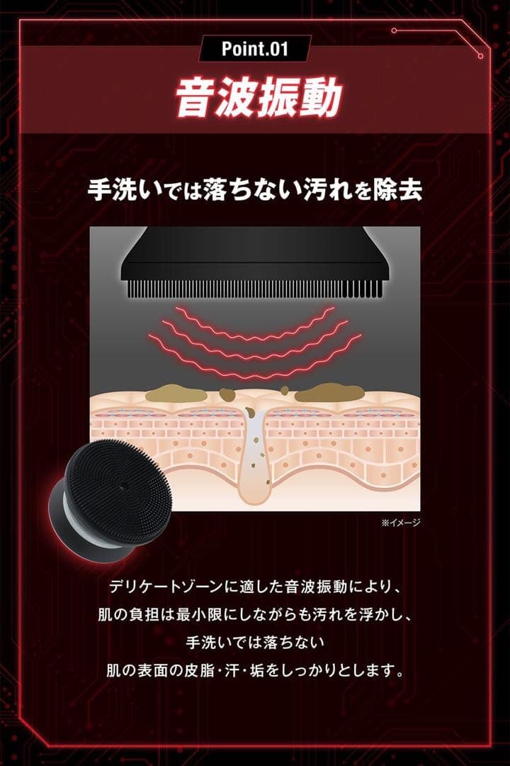 オムテック ライジングアップ ディープクレンジング デバイス　　　同