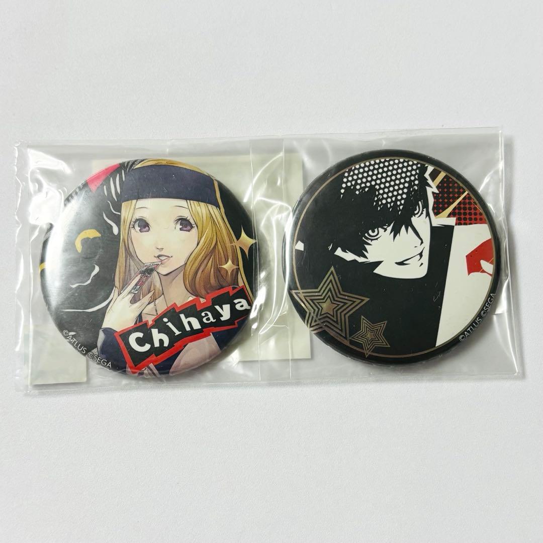 ペルソナ5 ザ・ロイヤル 楽天コレクション メタル風缶バッチ 主人公 御船千早