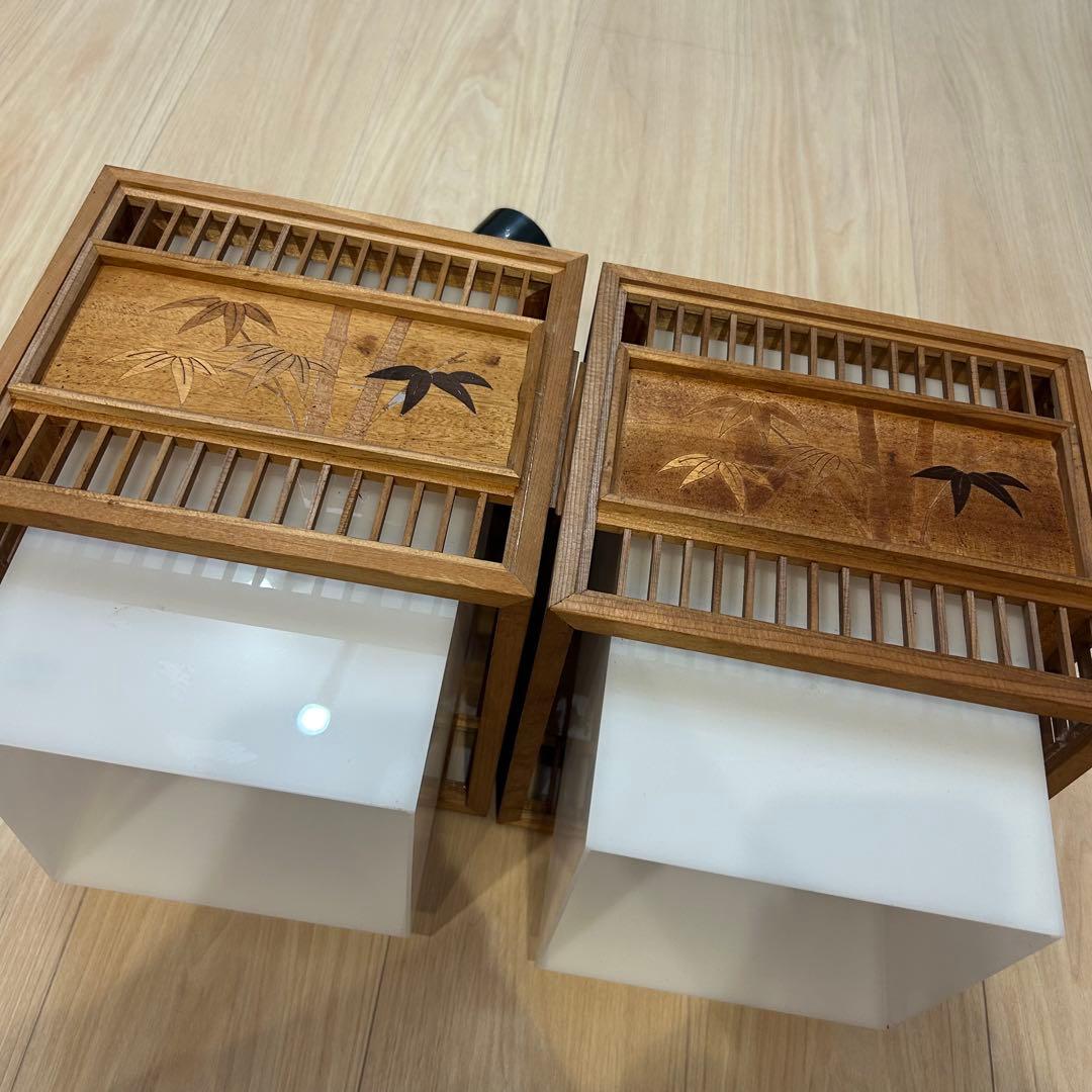 和風ペンダントライト　蛍光灯　レトロ　昭和