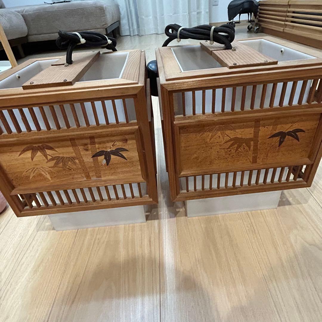 和風ペンダントライト　蛍光灯　レトロ　昭和