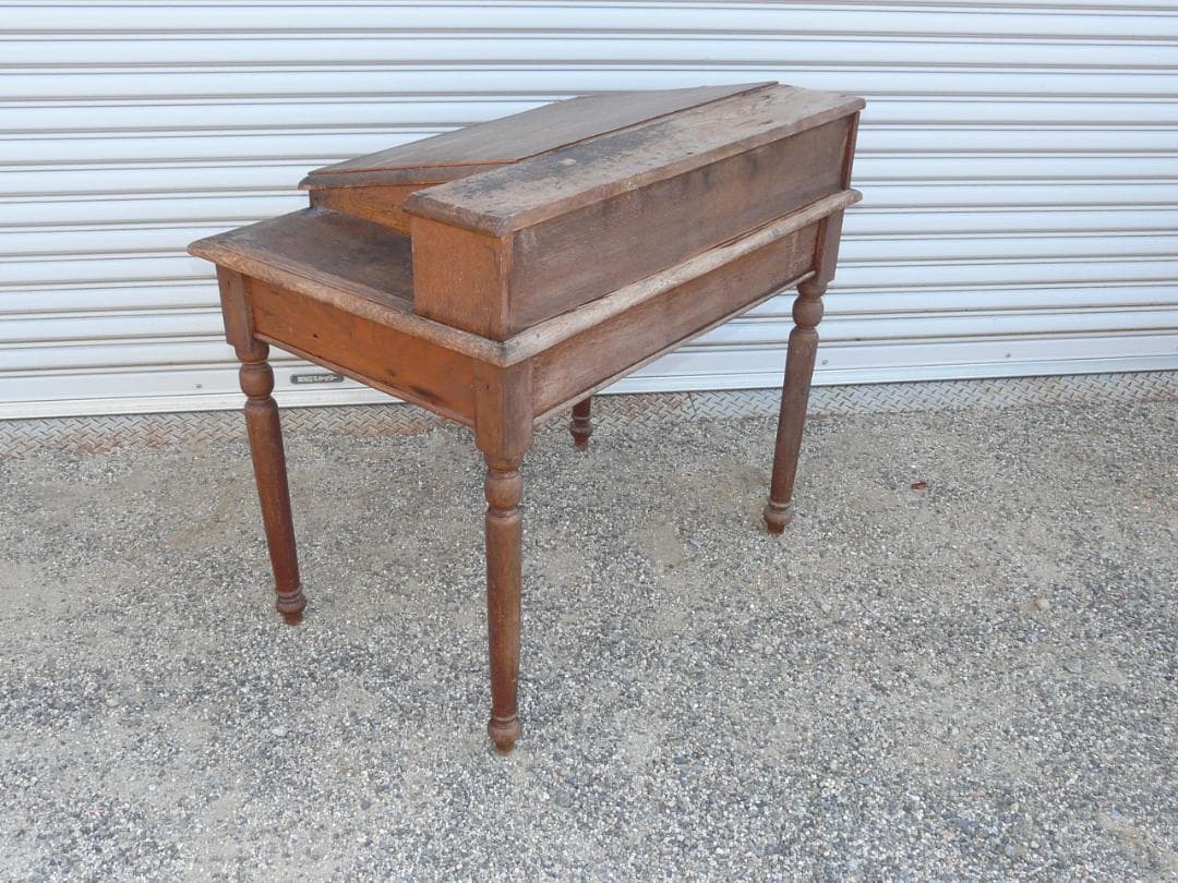 昭和レトロ　帳簿台　ドローイング　アンティーク　机 文机 テーブル 木製　作業台