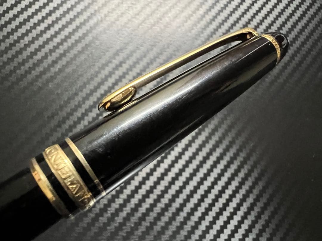 美品 フランス仕様 モンブラン 144 万年筆 ブラック 中白 B 18K