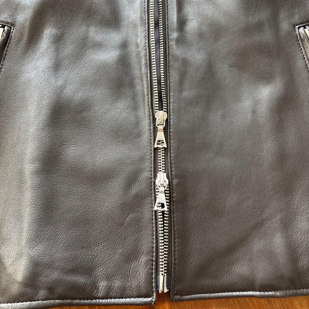 BEAMS HEART レザーシングルライダースジャケット XL