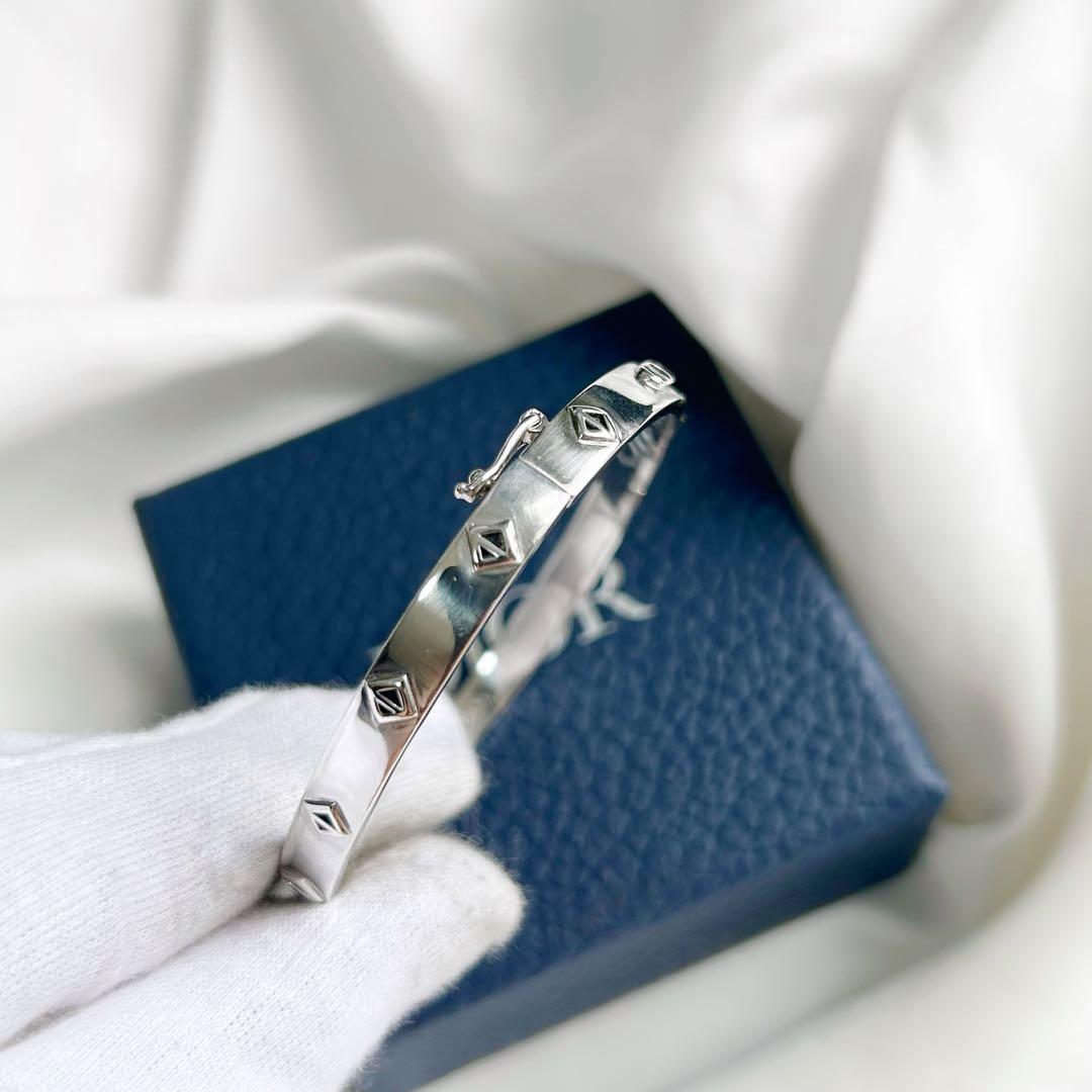 【大人気】DIOR CDダイヤモンド バングル Ag925 アイコン