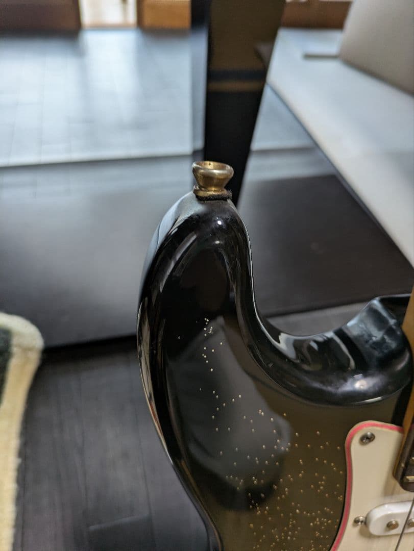 ジプシーローズ　エレキギター　ブラック　 ラメ入りGYPSY ROSE　ストラト