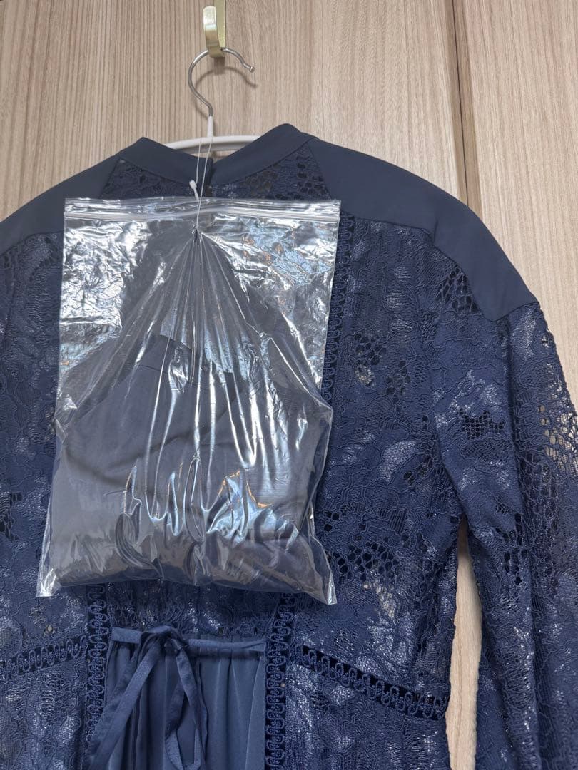 【タグ有】LILY BROWN スイッチングレースマーメイドワンピース