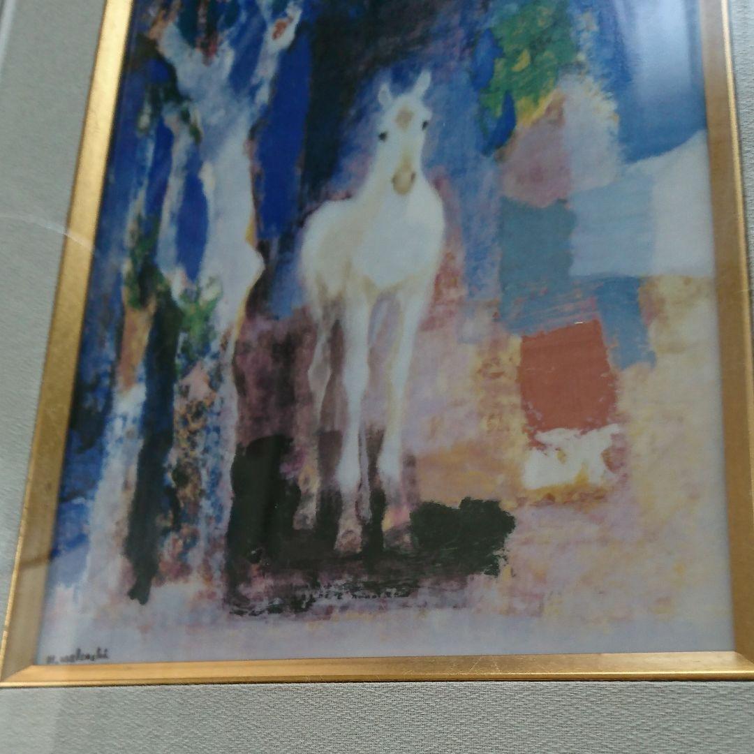 レア物！陶器の可愛いい子馬の絵画