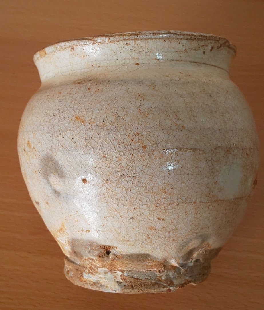 朝鮮王朝時代 李朝時代 会寧斑釉壺 小壺