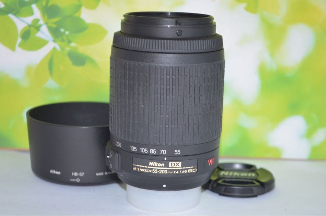 ❤️手振れ補正❤ニコン AF-S 55-200mm VR❤望遠レンズ❤
