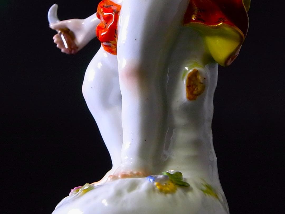 【 E860 】 真作保証品　マイセン　20世紀初頭作品　磁器人形　四季の寓意像