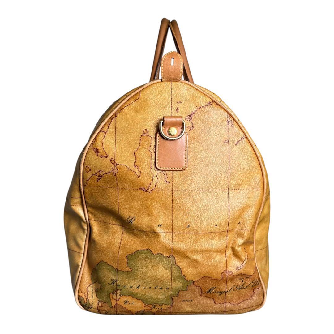 大容量　プリマクラッセ　2way ボストンバッグ　PVC 地図柄