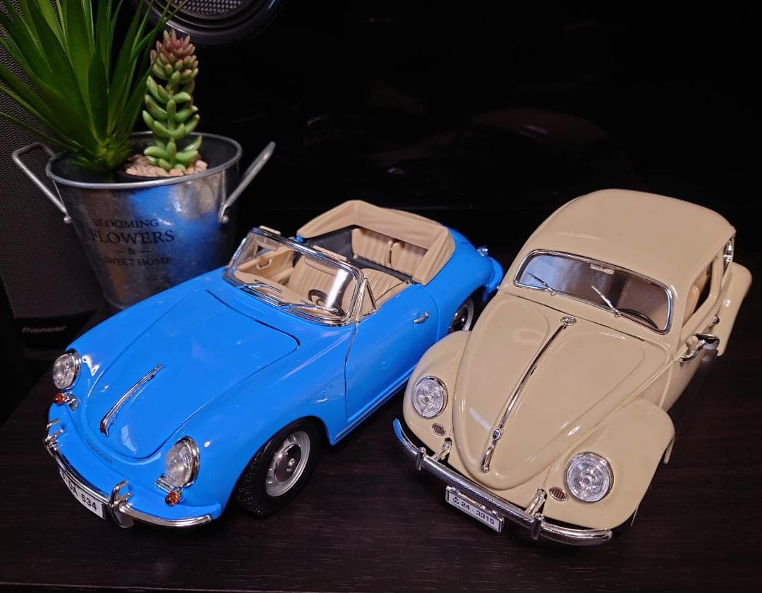 1/18 ポルシェ356B オープン ブルー PORSCHE 356B 1961