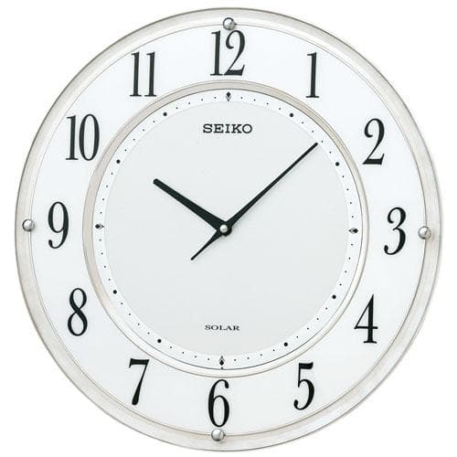 06) 訳あり品 セイコーソーラー電波掛け時計