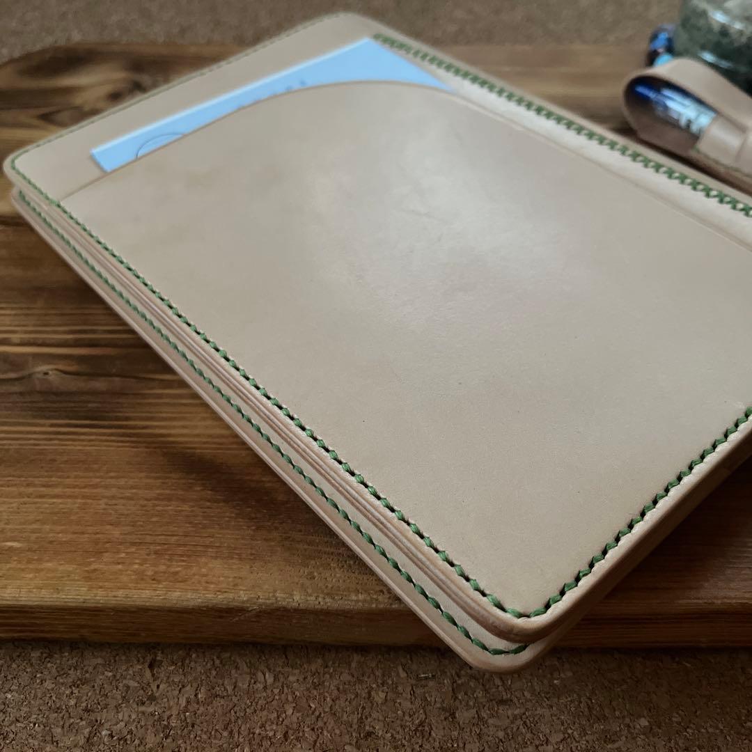 ヌメ革のA5サイズ 手帳カバー117 ペンケース65