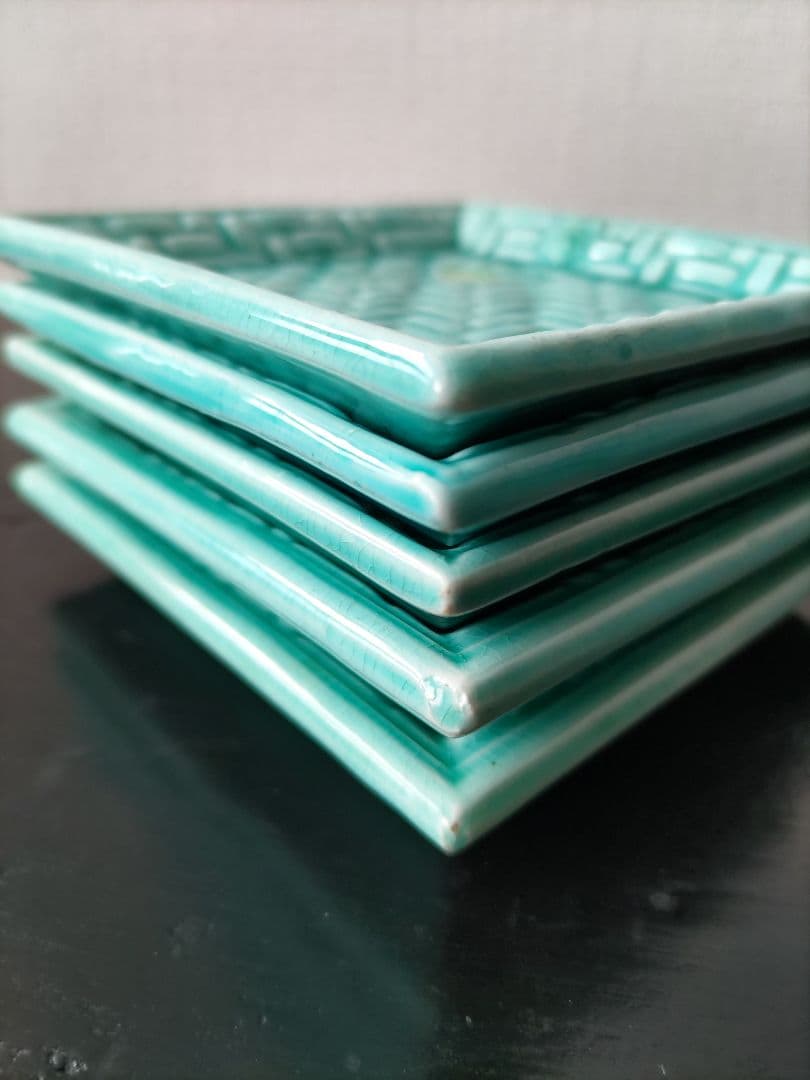 珉平焼網目豆皿5枚セット